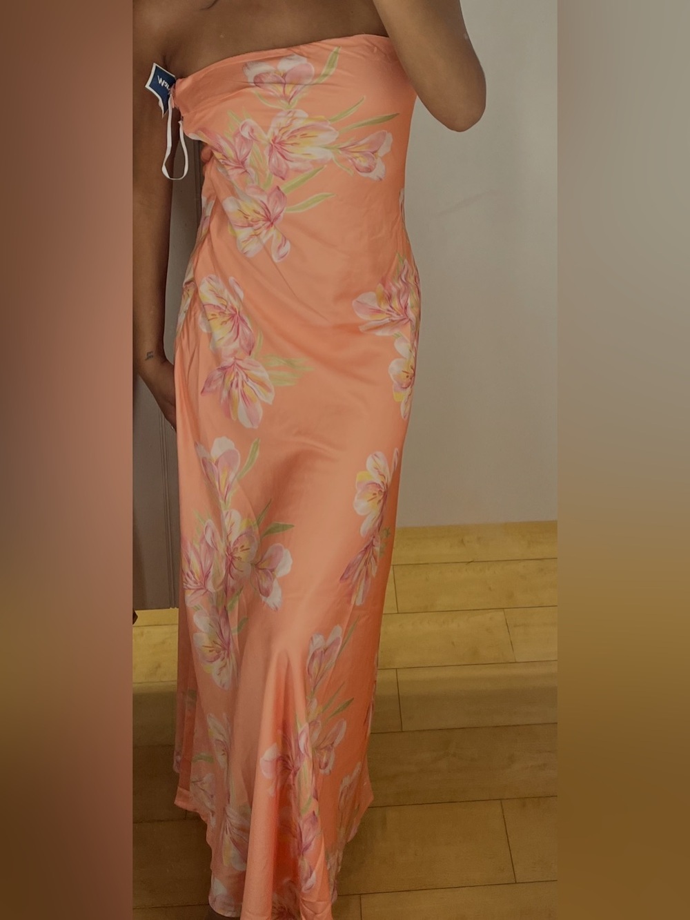 Floral Coral Maxi dress